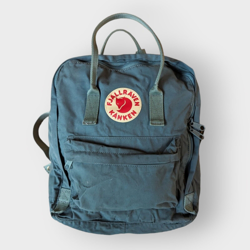 Fjallraven Kanken Mini 13" Backpack Turquoise Waterproof Vinylon-F Fabric